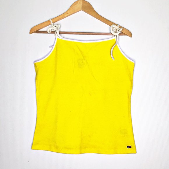 Tommy Hilfiger Tops - VINTAGE TOMMY JEANS Yellow Tank Top Extra Large